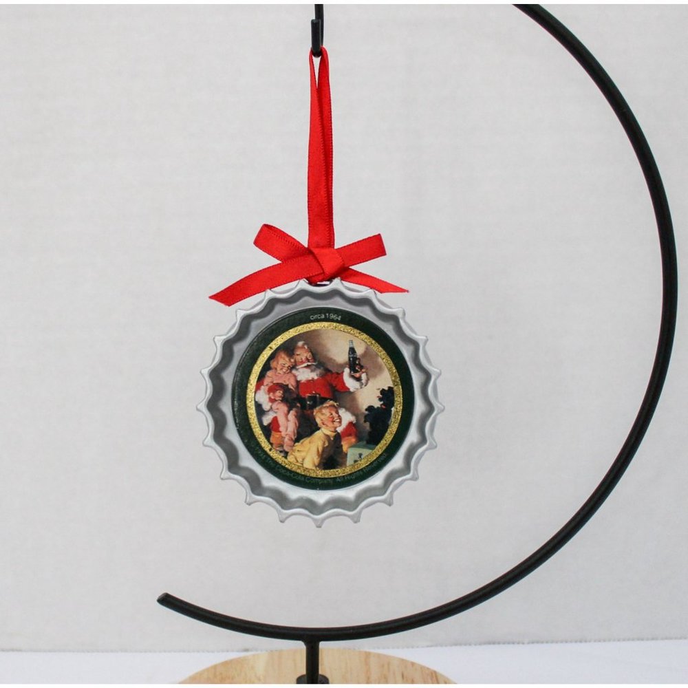 VINTAGE 1990 COCA COLA TRIM A TREE COLLECTION BOTTLE CAP ORNAMENT